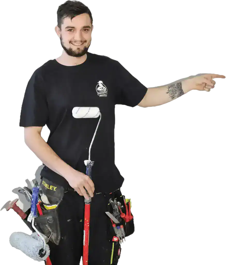 Hodinový manžel Lukáš při práci v Praze
